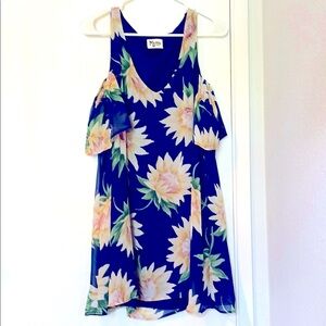 Show Me Your MuMu Birdie Ruffle Cold Shoulder Dress